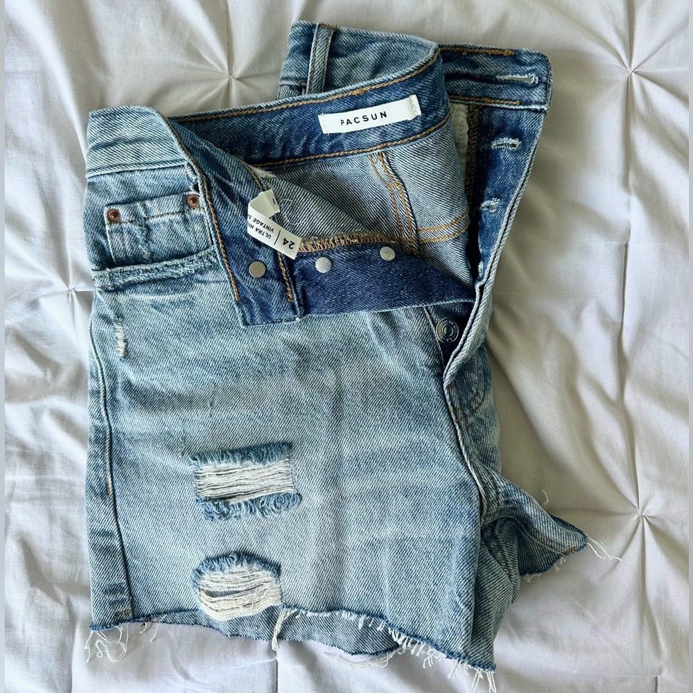 PacSun Ultra High Rise Jean Short